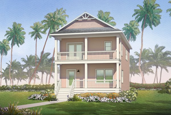 battery point modular home rendering