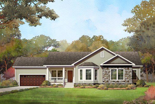 chapel lake modular home rendering