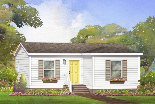 rebeccas cottage modular home rendering